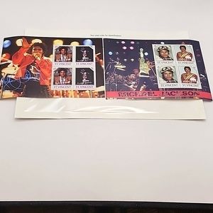 1985 Michael Jackson Stamps From St. Vincent 2 sets of 4 NWT